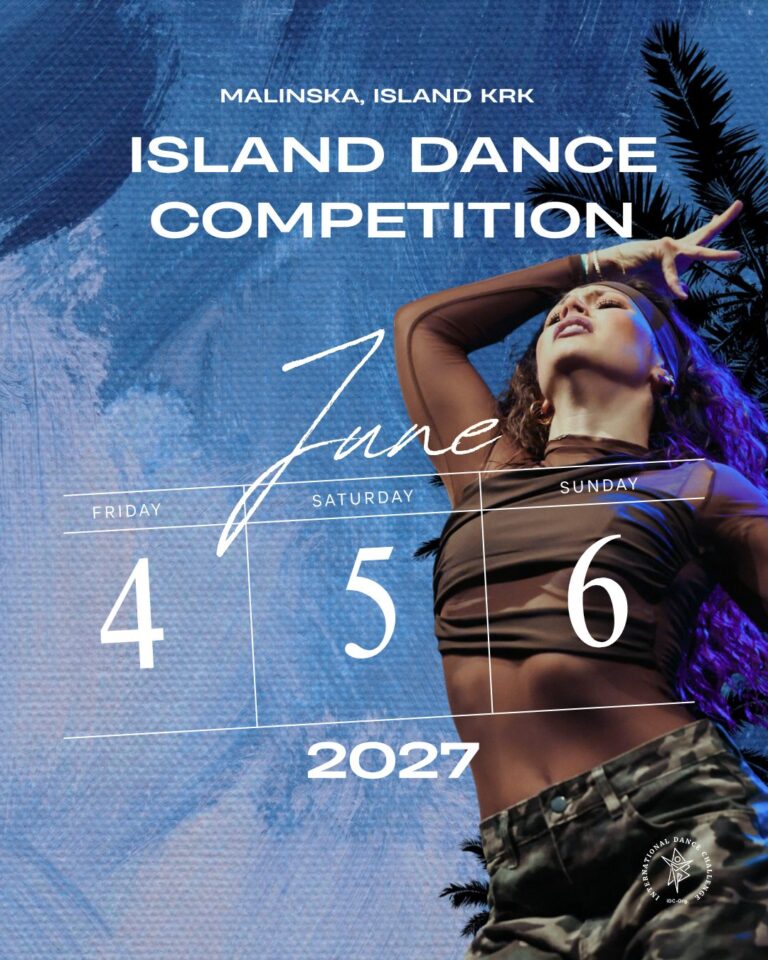Island dance competition- get ready in June, Malinska Island Krk 4-6 June 2027